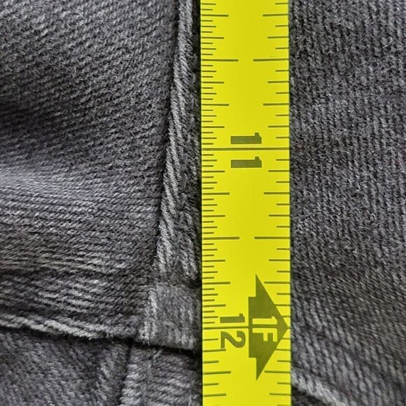 Loft Straight Leg Jeans Women Size 8 Relaxed High Waist Raw Frayed Hem Black New - Picture 13 of 15